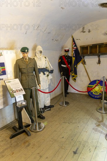 Miltary display about the Royal Marines