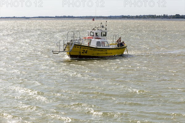 Harwich Harbour Ferry boat approaching Felixstowe