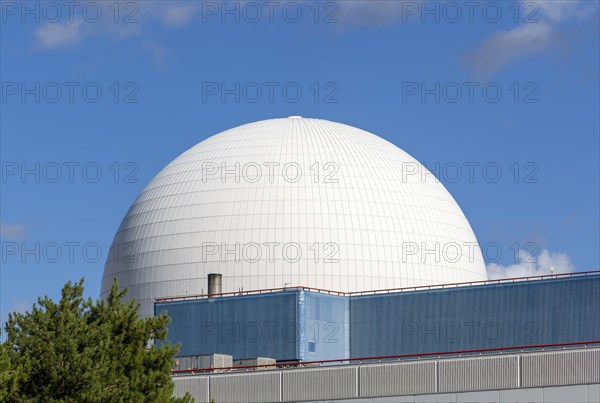 White dome PWR Pressurised Water Reactor nuclear power station