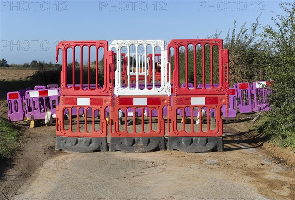 Road closed country lane