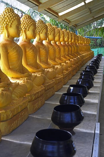34 Buddha statues representing the 34 human organs