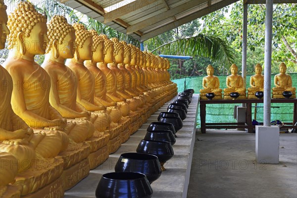 34 Buddha statues representing the 34 human organs