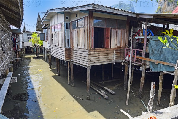 Houses of the Muslim stilt village Koh Panyi