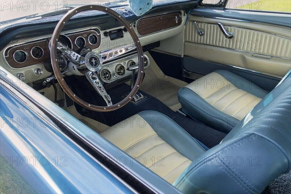 Interior of a 1965 Ford Mustang GT Fastback