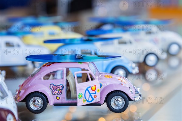 Various aligned toy cars
