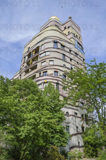 Waldspirale housing estate by Friedensreich Hundertwasser