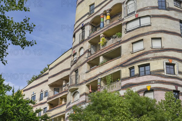 Waldspirale housing estate by Friedensreich Hundertwasser