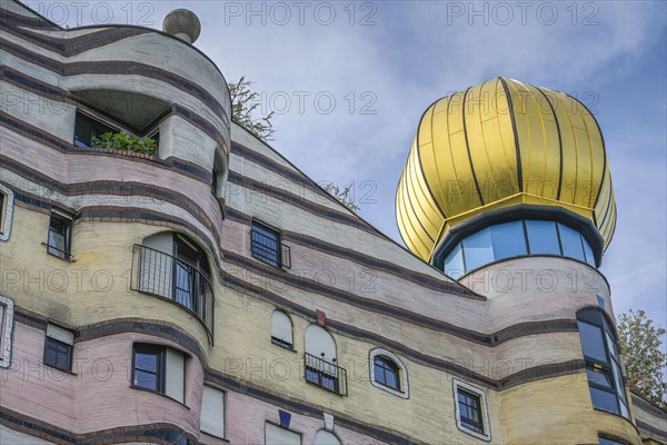 Waldspirale housing estate by Friedensreich Hundertwasser