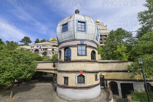 Waldspirale housing estate by Friedensreich Hundertwasser