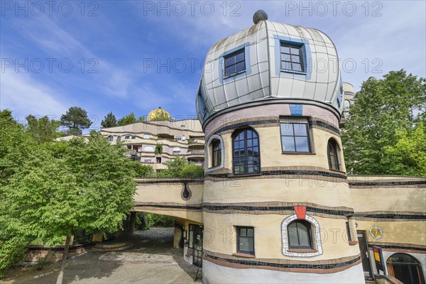 Waldspirale housing estate by Friedensreich Hundertwasser