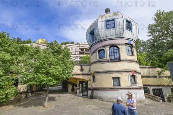 Waldspirale housing estate by Friedensreich Hundertwasser