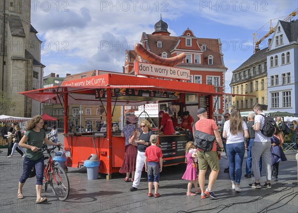 Curry sausage stand