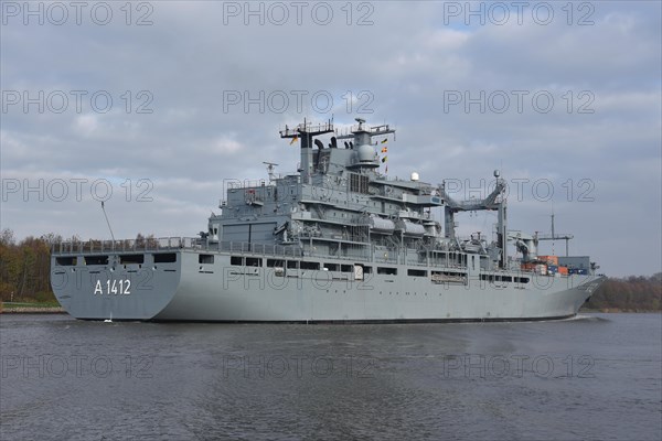 German Navy task force supply ship