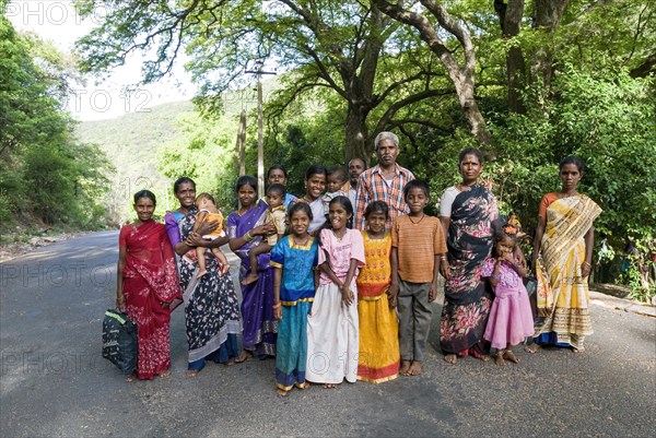 Tourists at Murugan Temple in Pazhamudircholai near Madurai