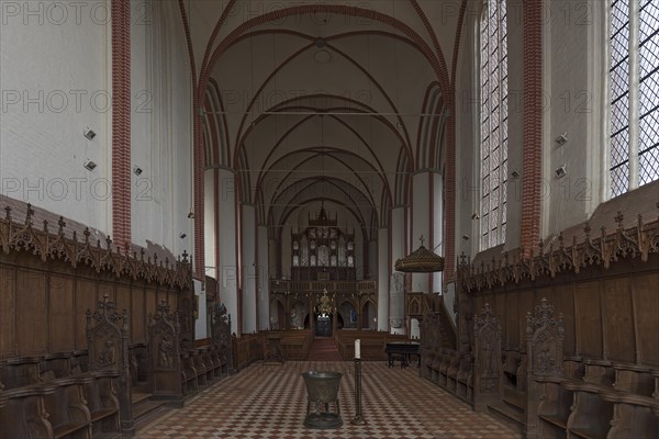 Interior with organ loft