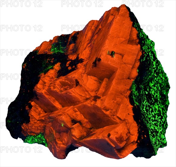 Calcite & Willemite Fluorescing in UV Light