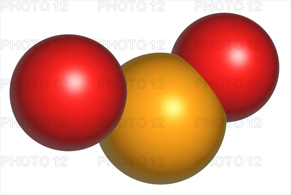 Sulphur dioxide is a dense colourless gas