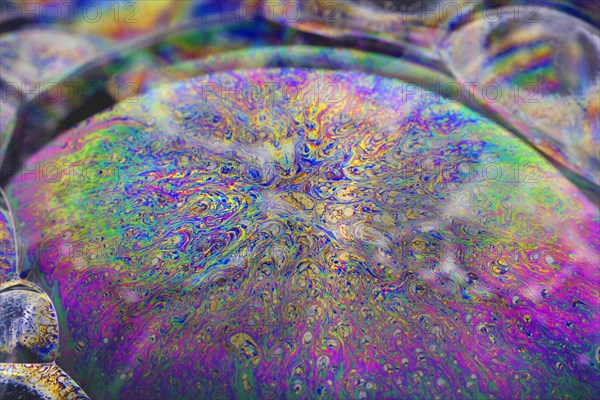 Light Refracting on Bubble Film Surface