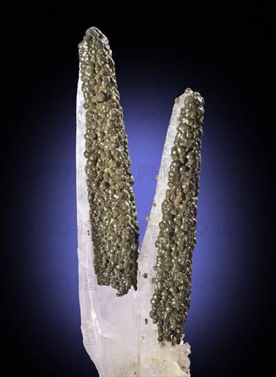 Pyrite on Quartz