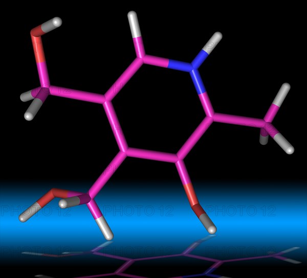 Pyridoxine Vitamin B6 Molecule