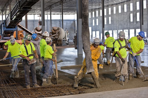 Concrete Pour over Rebar