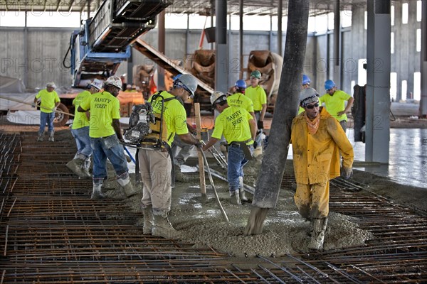 Concrete Pour over Rebar