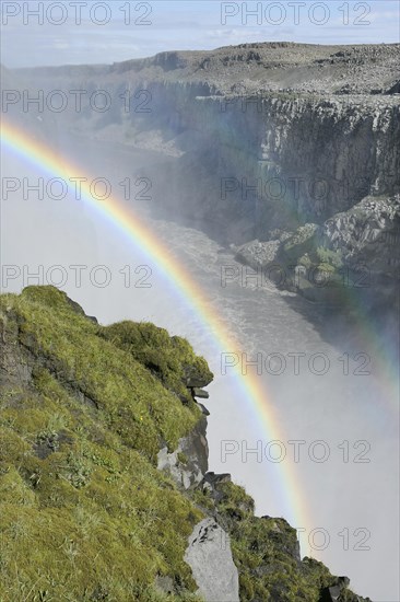 Rainbow Over Dettifoss Falls