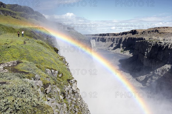 Rainbow Over Dettifoss Falls