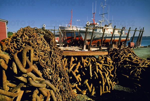 Rusty Chains at Dry Dock