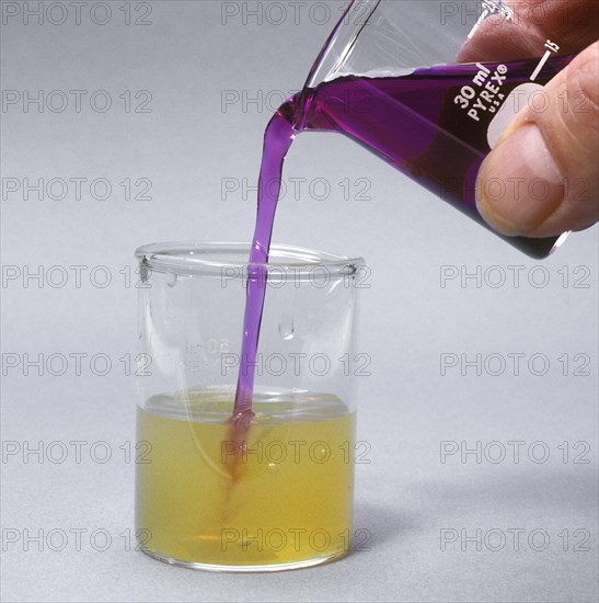 Reduction of Potassium Permanganate solution with Ferrous Chloride solution