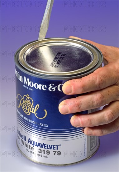 Opening Paint Can with Screwdriver