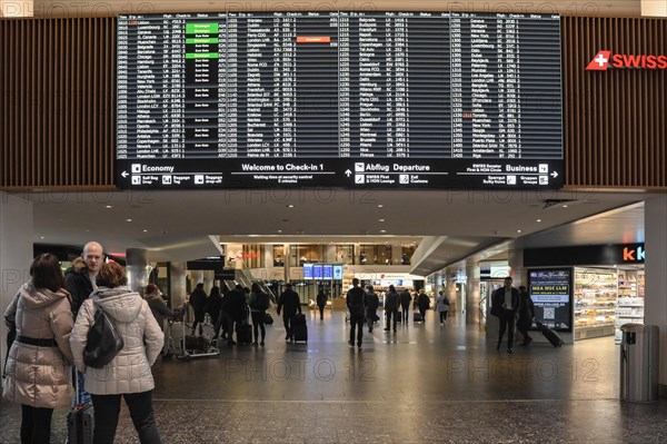 Departures display board