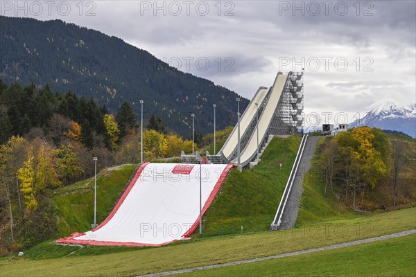 Training facility Big Air ski jump with air cushion