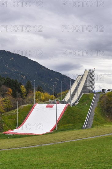 Training facility Big Air ski jump with air cushion