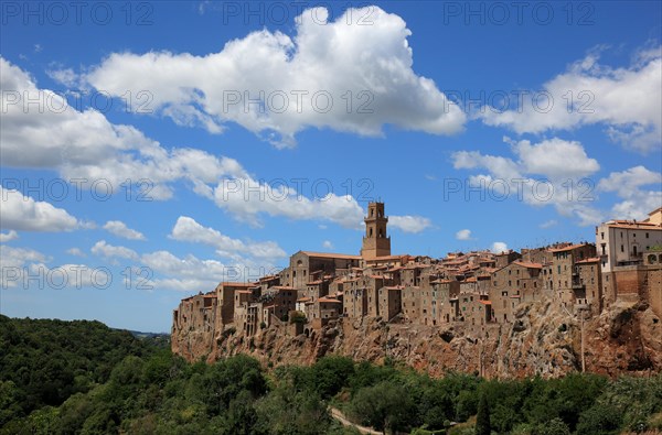 View of the old town of Pitigliano