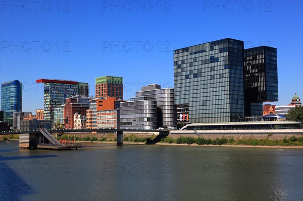 Ensemble of buildings along the Julo-Levin bank in the Media Harbour