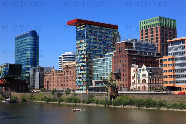 Ensemble of buildings along the Julo-Levin bank in the Media Harbour