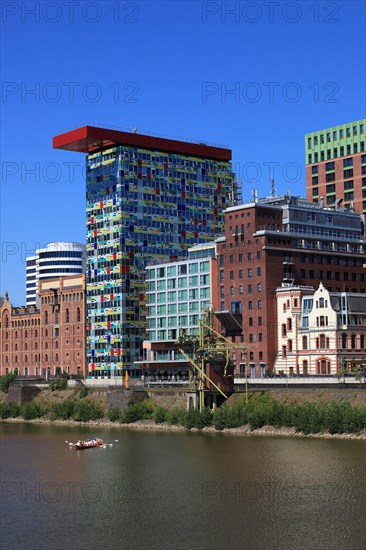 Ensemble of buildings along the Julo-Levin bank in the Media Harbour