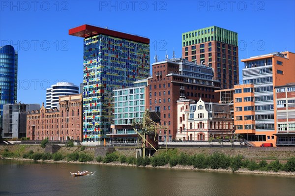 Ensemble of buildings along the Julo-Levin bank in the Media Harbour