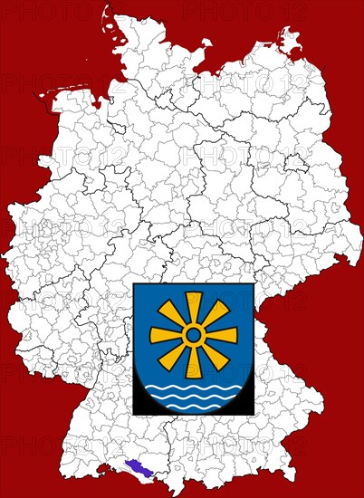 District of Bodenseekreis in Baden-Wuerttemberg