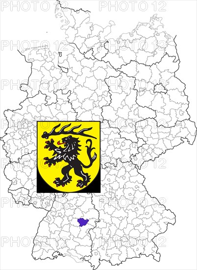 County of Goeppingen in Baden-Wuerttemberg