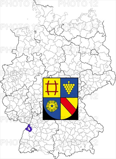 County of Rastatt in Baden-Wuerttemberg