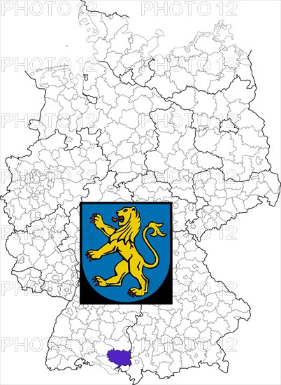 District of Ravensburg in Baden-Wuerttemberg