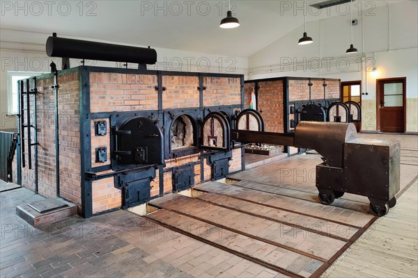 The two incinerators in the crematorium of the camp