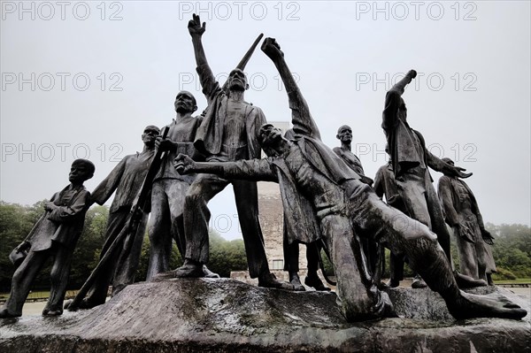 Group of figures of the beech forest Memorial by Fritz Cremer