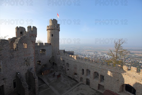 View of Bensheim from Auerbach Castle