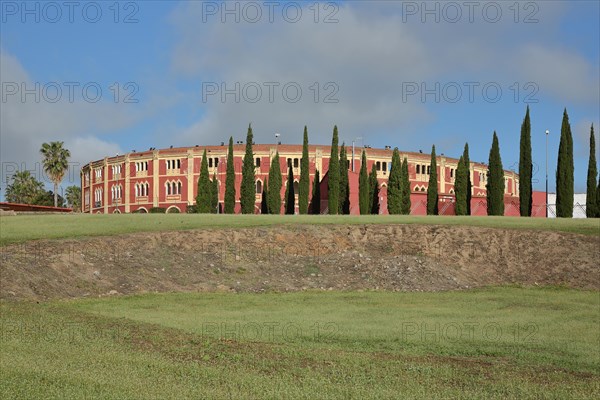 View of bullring Plaza de Toros in Badajoz