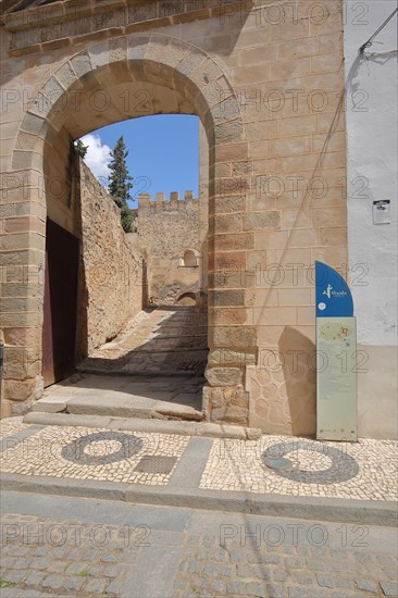 Puerta del Capitel at the Alcazaba city fortifications in Badajoz