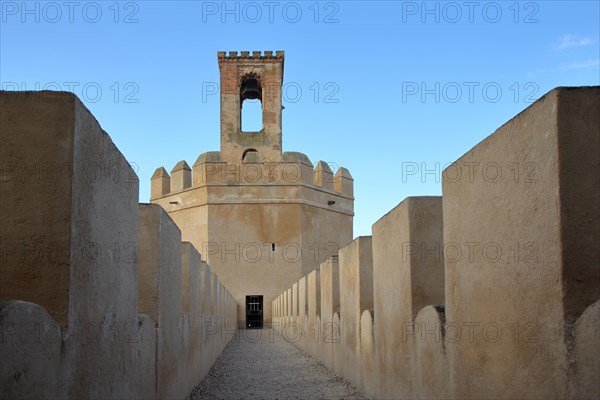 Torre de Espantaperros at the Alcazaba city fortifications in Badajoz