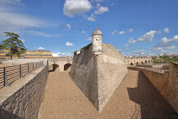 Hornabeque del Puente de Palmas city fortification in Badajoz